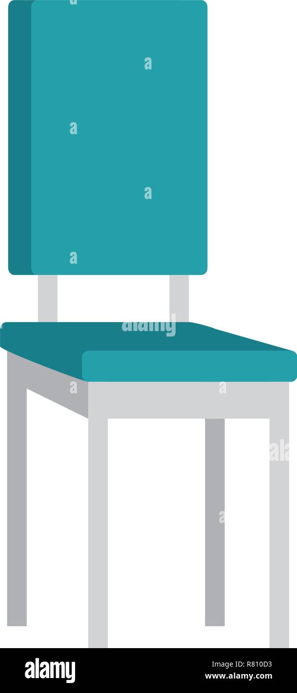 Sedia in legno isolato icona illustrazione vettoriale design Illustrazione Vettoriale