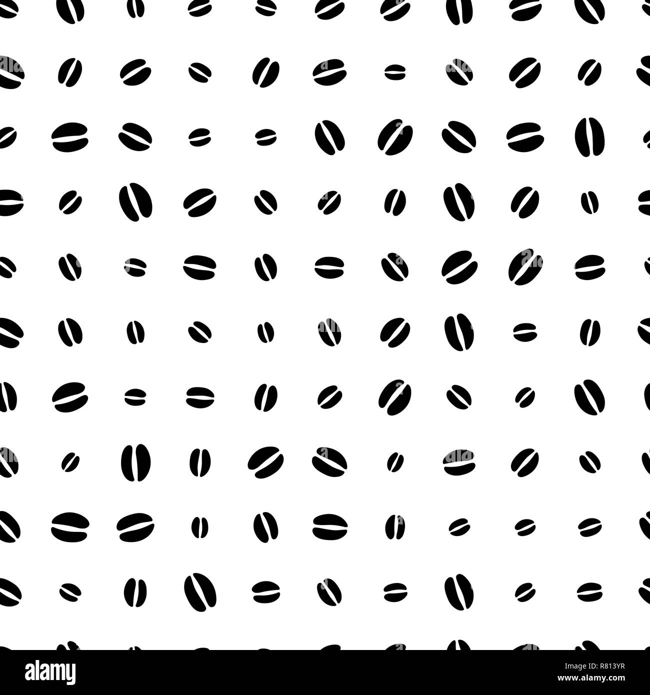 Le impronte di un cervo. Illustrazione vettoriale. Bianco e nero. Impronte dei piedi a terra. Sfondo con pattern uniforme Illustrazione Vettoriale