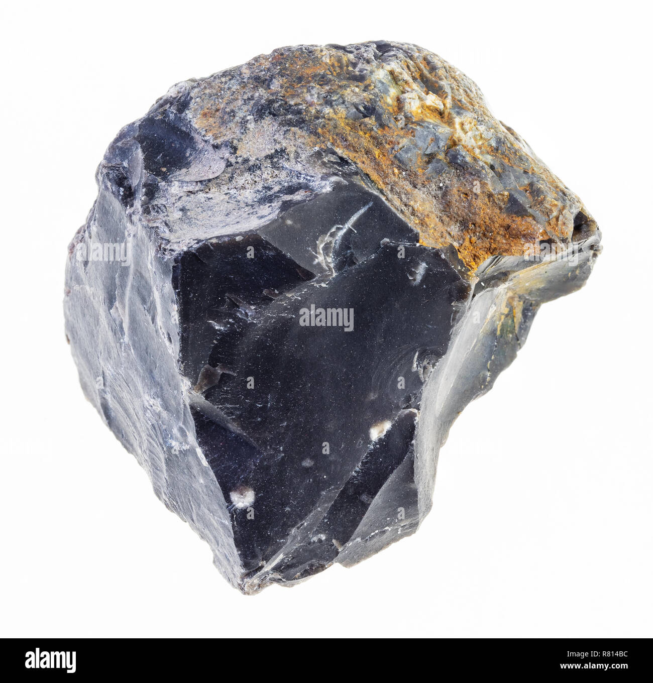 Pietra Focaia trovata nel letto di un fiume, un minerale utilizzato nella  preistoria come un arma Foto stock - Alamy
