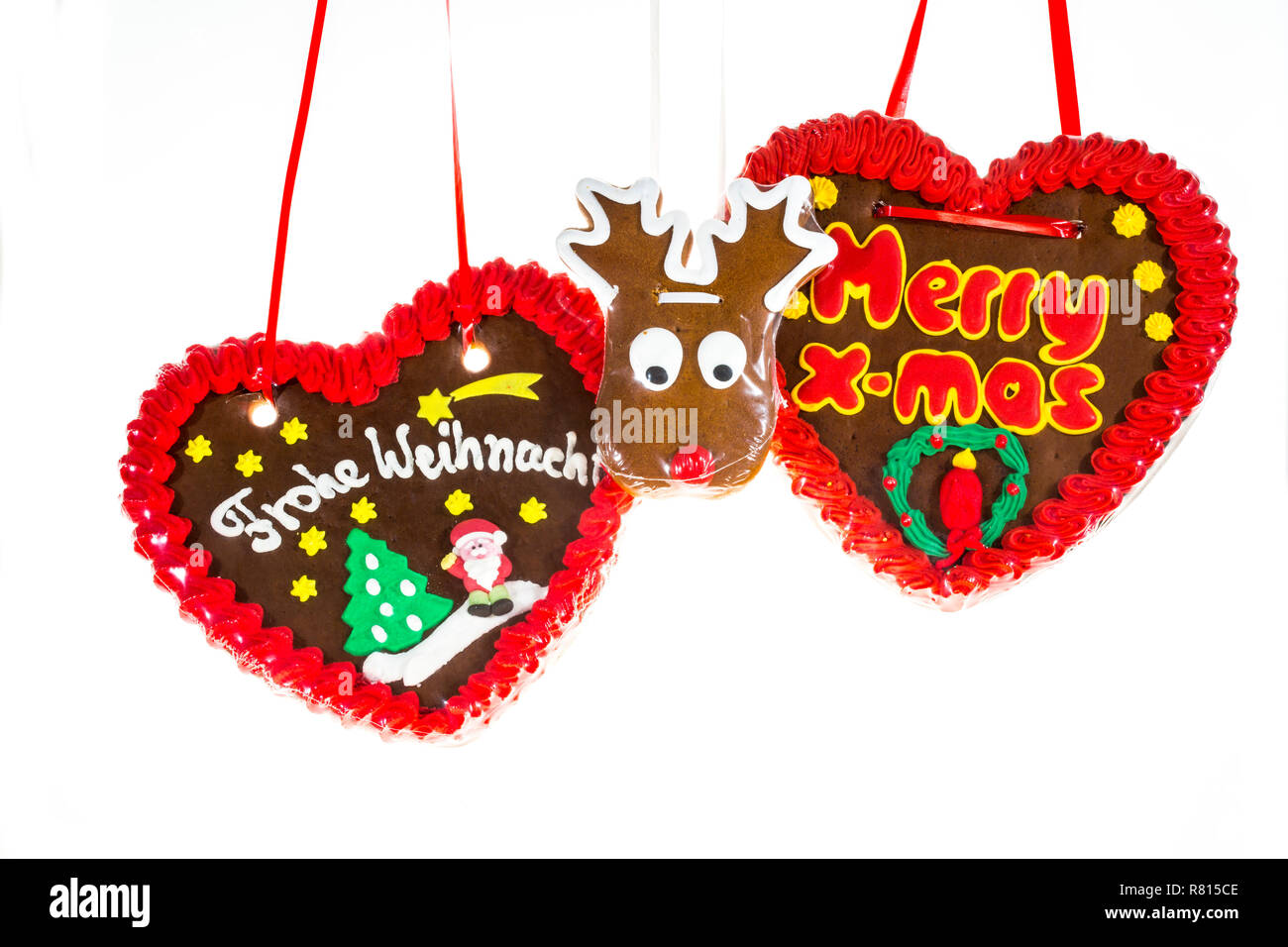 Varie gingerbread cuori Foto Stock
