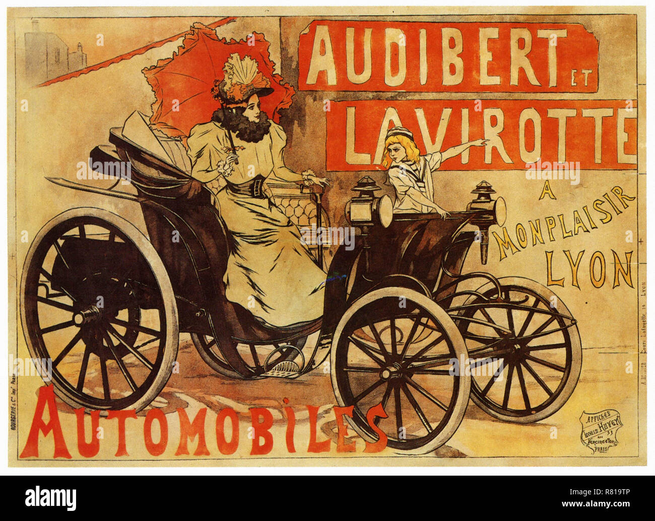 Audibert Et Lavirotte - Vintage auto del poster pubblicitario Foto Stock