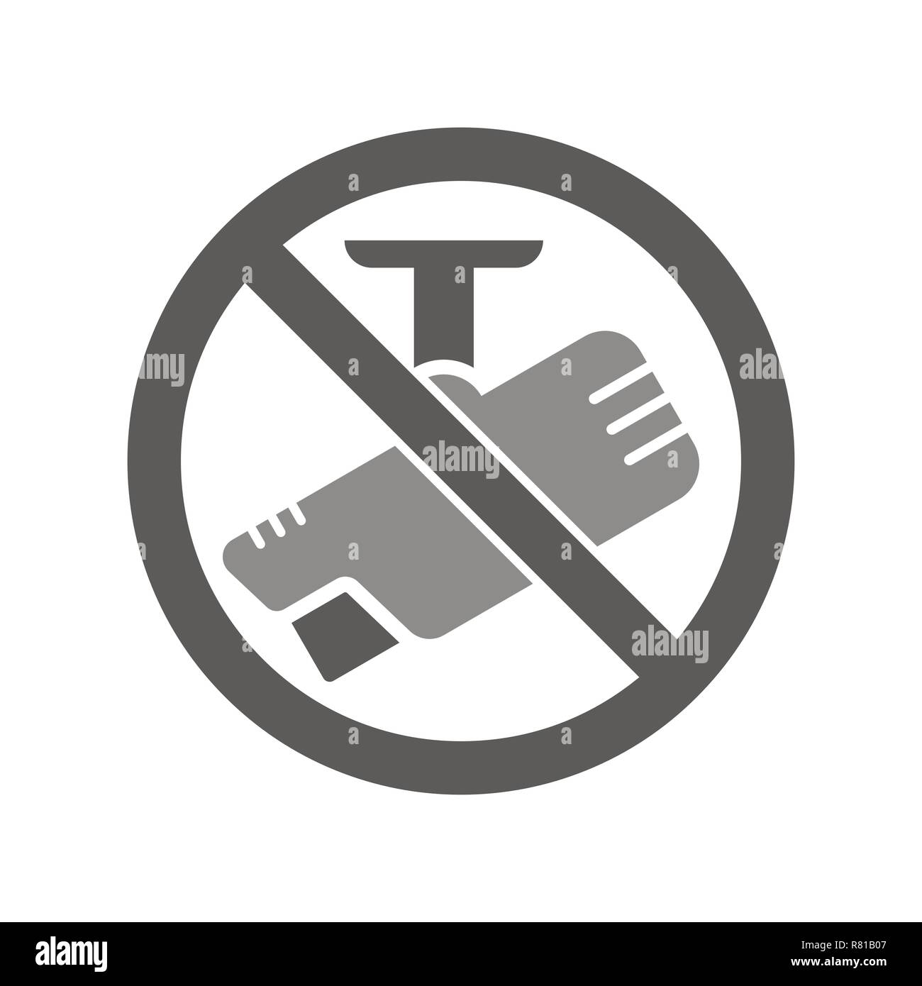 La fotocamera non firmare con etichetta per la stampa digitale e contenuto icona vettore Illustrazione Vettoriale