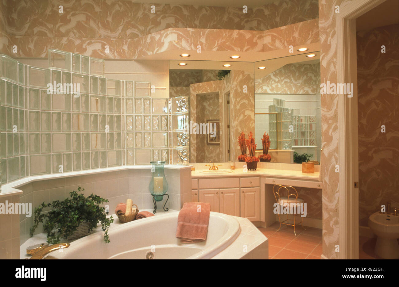 Interni lussuosi del bagno, Stati Uniti Foto Stock