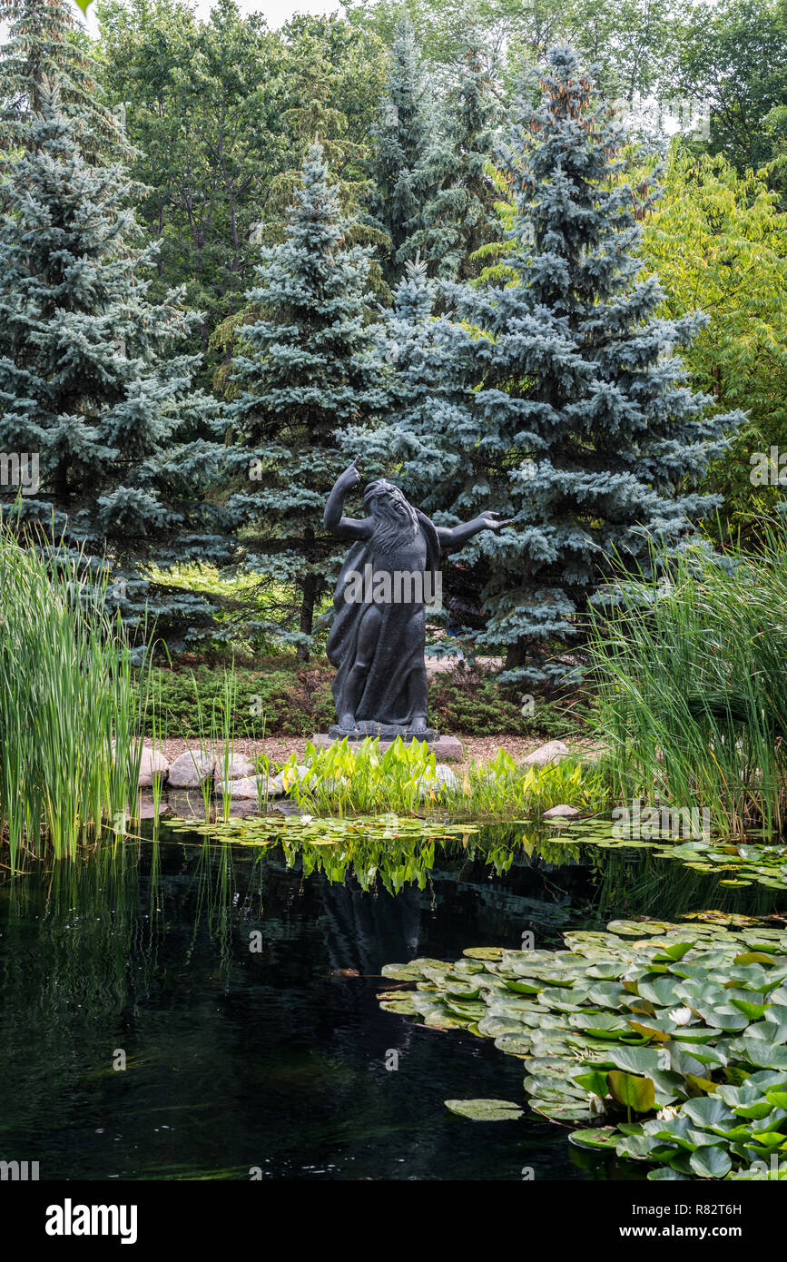 Il Leo Mol Sculpture Gardens al Assiniboine Park, Winnipeg, Manitoba, Canada. Foto Stock