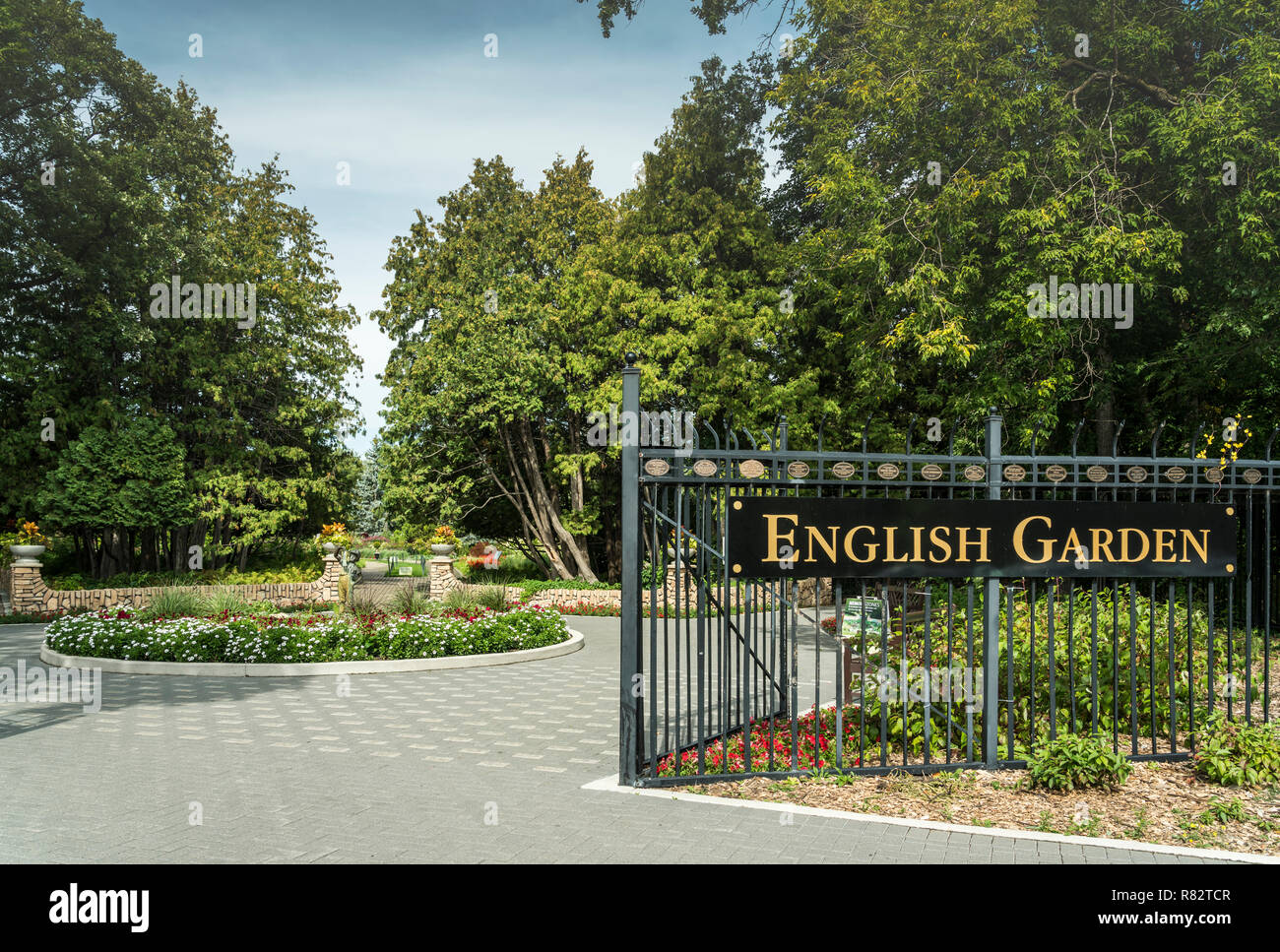 I giardini inglesi a Assiniboine Park, Winnipeg, Manitoba, Canada. Foto Stock