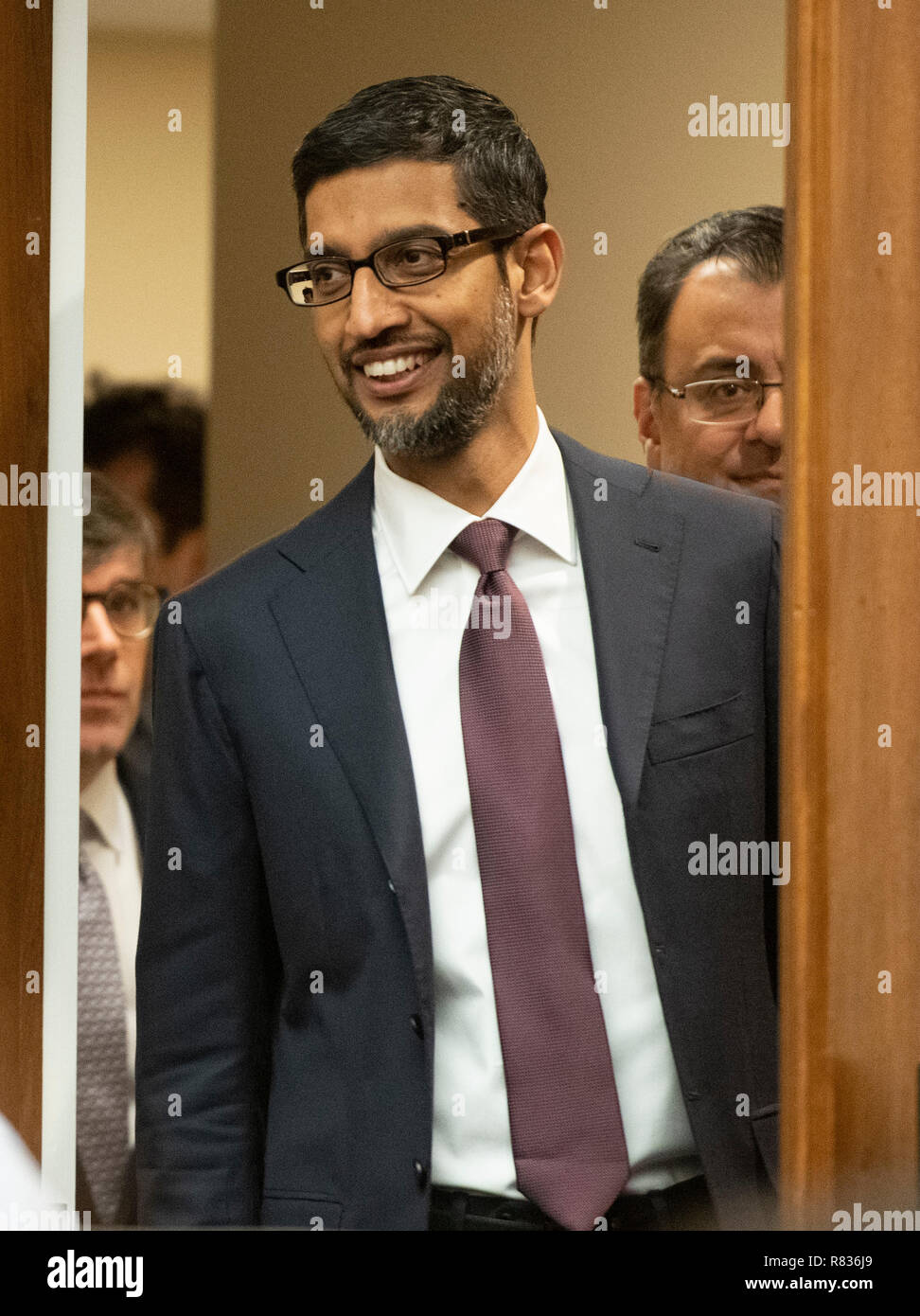 Ronald Raggio Washington, Stati Uniti d'America. Undicesimo Dec, 2018. Sundar Pichai ...