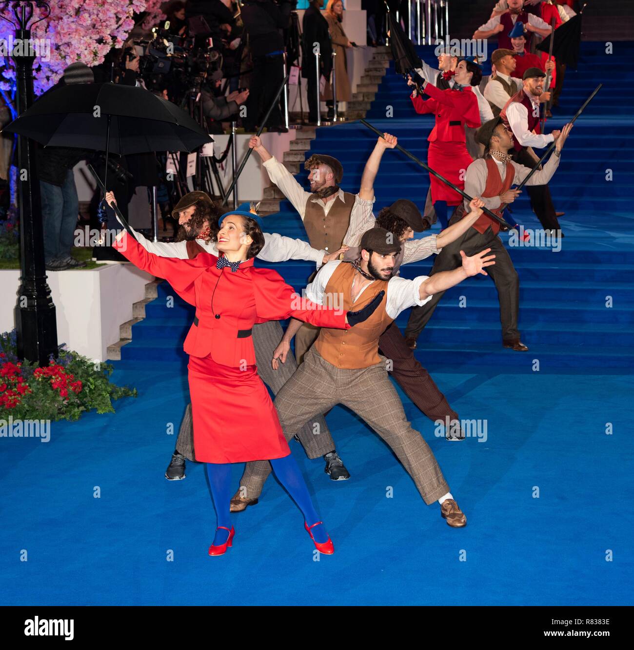 Londra, Regno Unito. 12 dic 2018. MARY POPPINS RITORNA Premiere europeo presso la Royal Albert Hall. Londra, Regno Unito. 12/12/2018 | Utilizzo di credito in tutto il mondo: dpa picture alliance/Alamy Live News Foto Stock