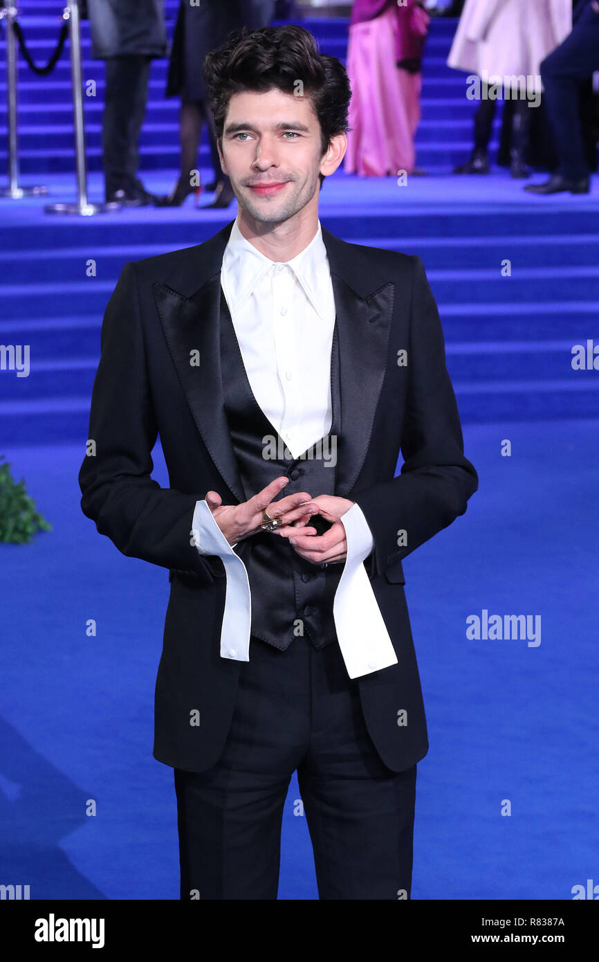 Londra, Regno Unito. 12 dic 2018. Ben Whishaw, Mary Poppins ritorna Premiere europeo, Royal Albert Hall, Kensington Gore, Londra, UK, 12 dicembre 2018, Foto di Richard Goldschmidt Credito: ricca di oro/Alamy Live News Foto Stock