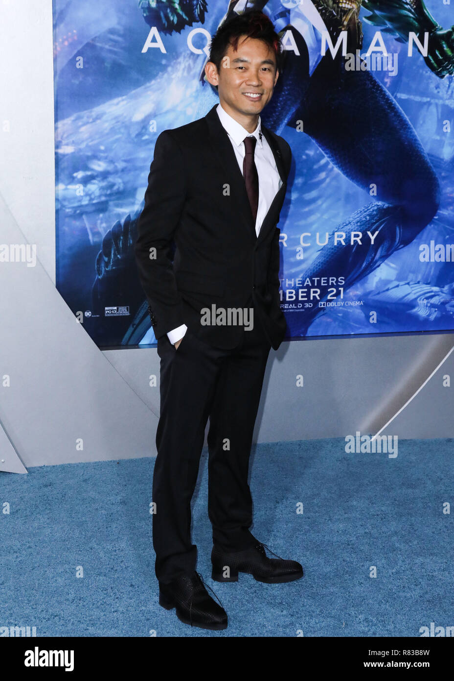 Los Angeles, Stati Uniti d'America. 12 dic 2018, Direttore James Wan arriva a Los Angeles prima della Warner Bros Foto' 'Aquaman" tenutasi presso la leva TCL Chinese Theatre IMAX su dicembre 12, 2018 a Hollywood e Los Angeles, California, Stati Uniti. (Foto di David Acosta/Image Press Agency) Credito: Image Press Agency/Alamy Live News Foto Stock