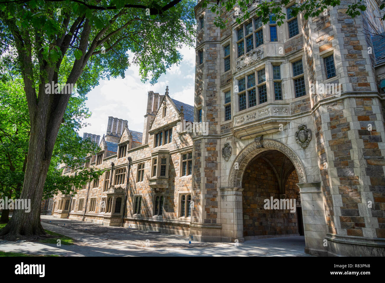 Il cuoco legge del quadrangolo di Ann Arbor, Michigan, 3 agosto 2013: costruito dal 1923 al 1933, parte della legge "Quad" presso l'Università del Michigan. Foto Stock