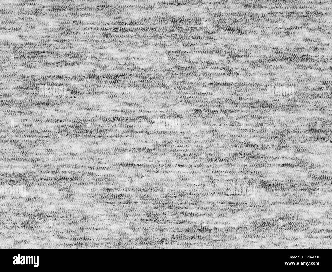 Luce grigio erica activewear in poliestere tessuto a maglia texture swatch Foto Stock