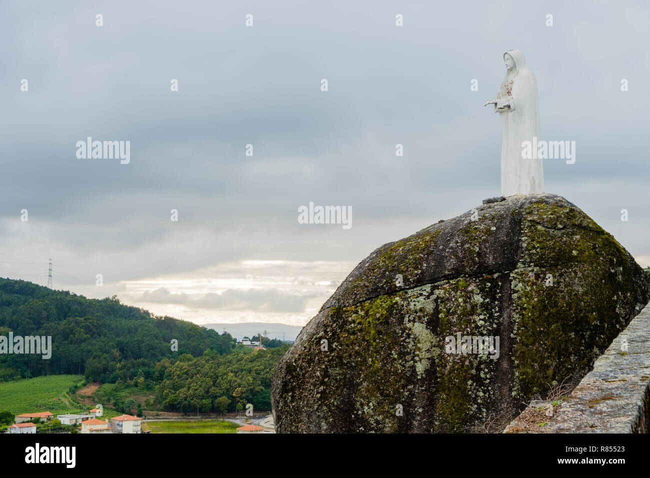 Povoa de Lanhoso, Portogallo - 31 Maggio 2018 : l immagine di Nostra Signora del Pilar Braga, Portogallo Foto Stock