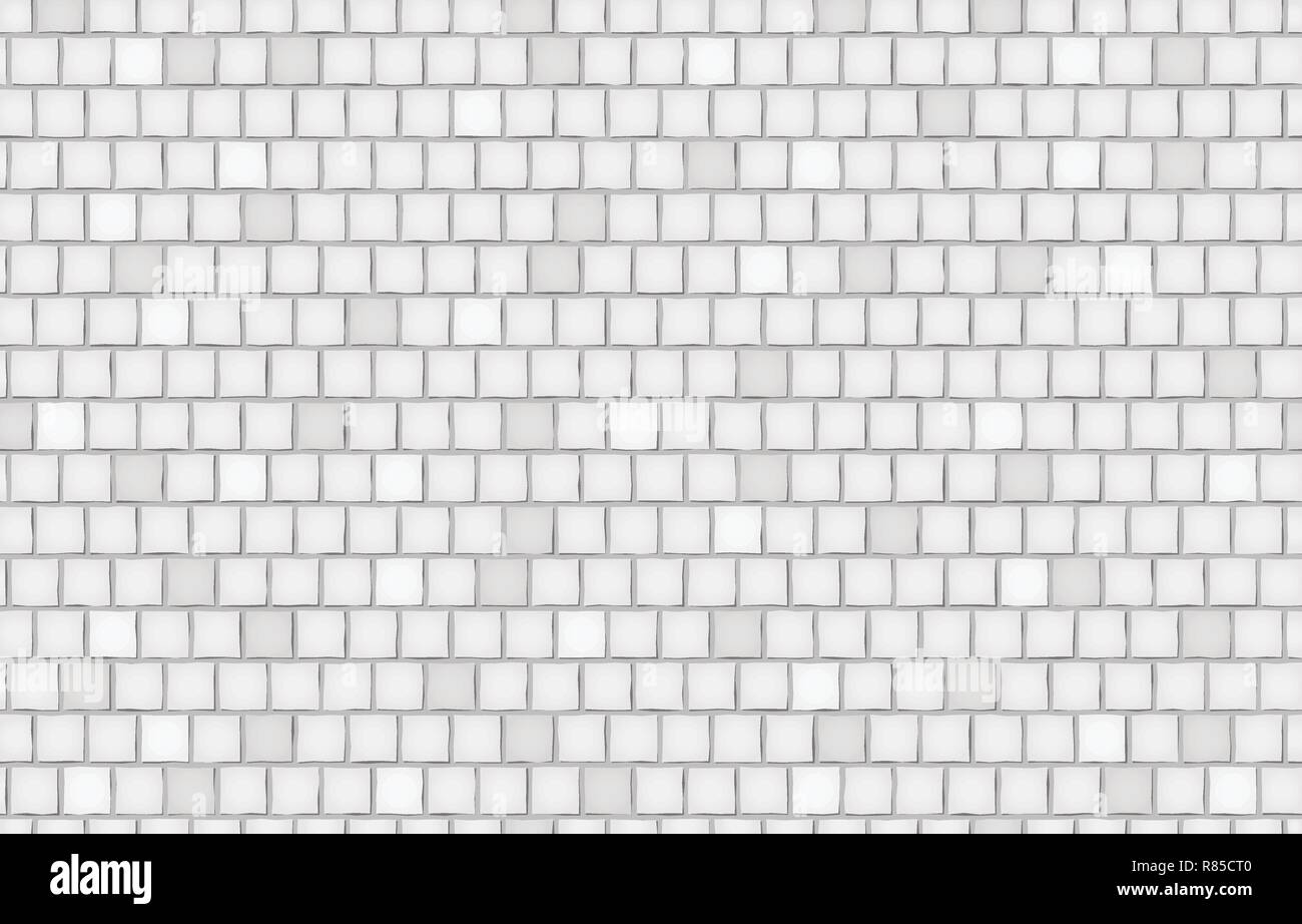 Bianco, Grigio muro di mattoni texture o di sfondo per il testo. Illustrazione Vettoriale Illustrazione Vettoriale