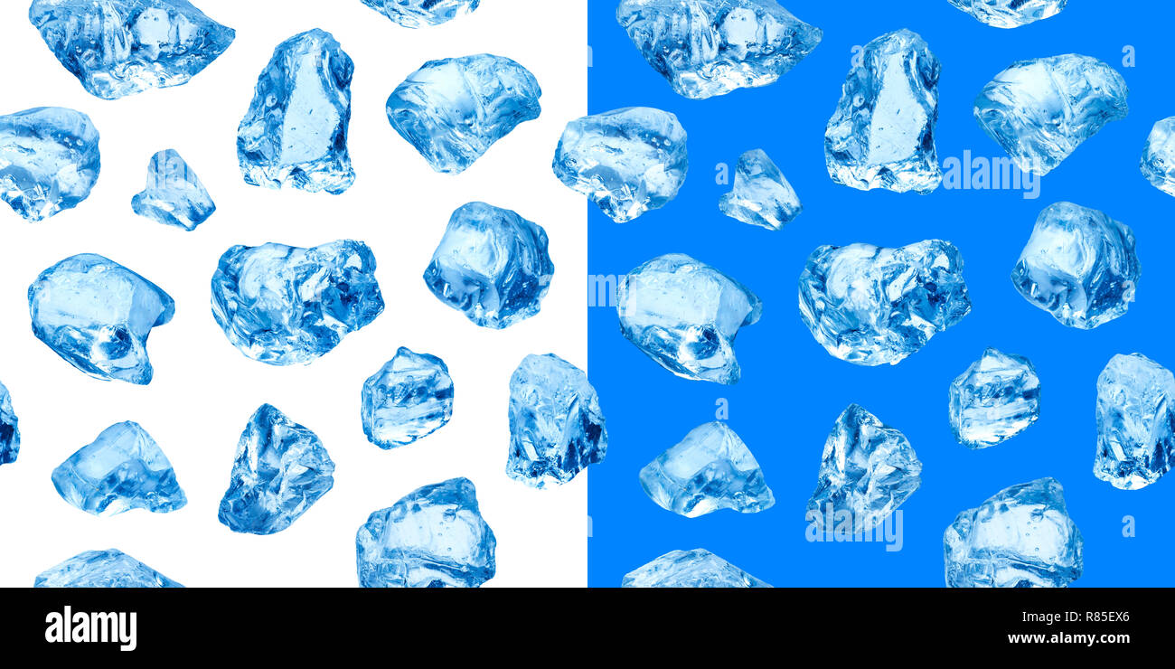 Pezzi di ghiaccio naturale, modello senza giunture Foto Stock