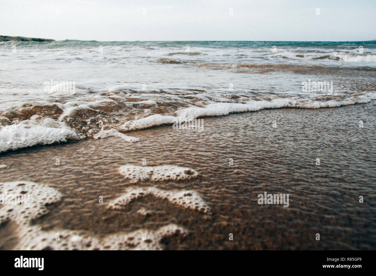 Lara Beach nella penisola di Akamas, isola di Cipro, Paphos Foto Stock