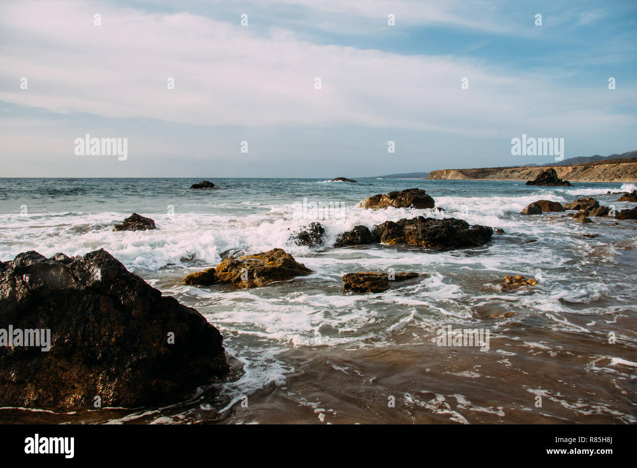 Lara Beach nella penisola di Akamas, isola di Cipro, Paphos Foto Stock