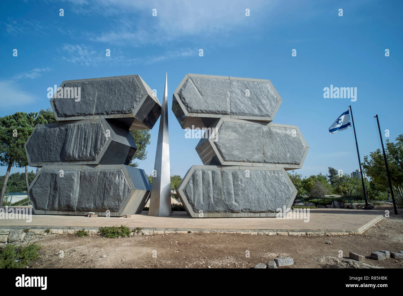 Gerusalemme, Israele. 24 ottobre 2018: Yad Vashem Israele, il memoriale ufficiale per il Ebrei vittime della Shoah, istituito nel 1953. Foto Stock