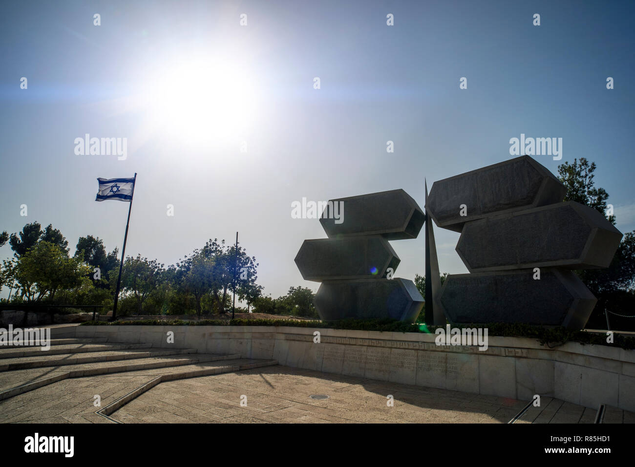 Gerusalemme, Israele. 24 ottobre 2018: Yad Vashem Israele, il memoriale ufficiale per il Ebrei vittime della Shoah, istituito nel 1953. Foto Stock