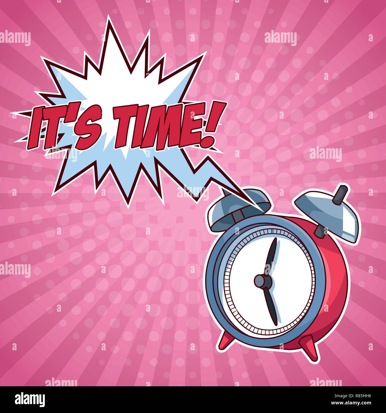 La Pop art cartoon Illustrazione Vettoriale