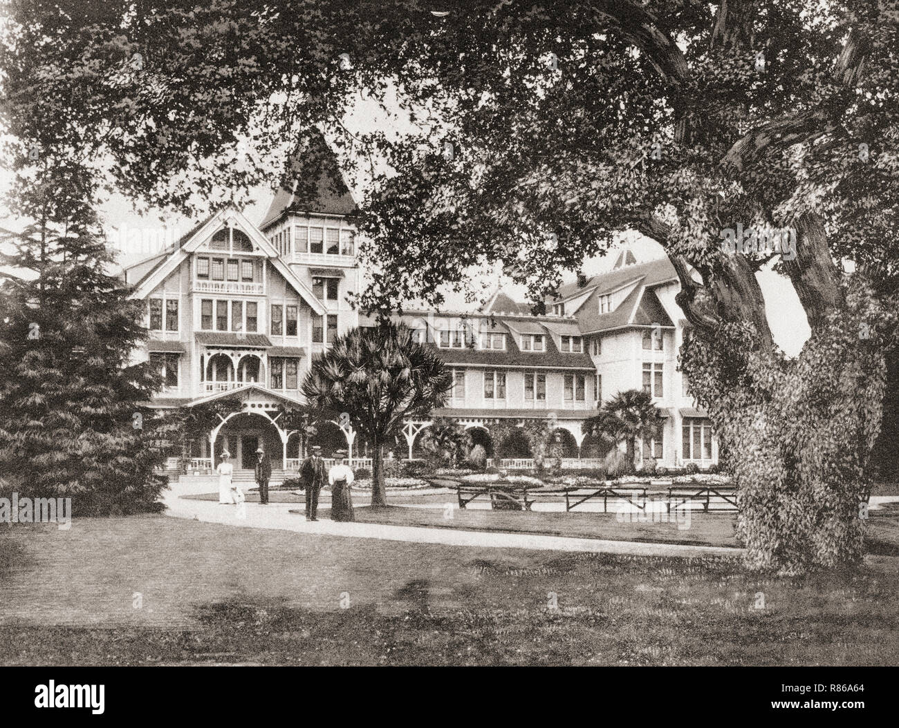 L'Hotel Del Monte, Monterey, California, Stati Uniti d'America, c. 1915. L'hotel fu distrutta da un incendio nel 1924. Dalla splendida California, pubblicato 1915. Foto Stock