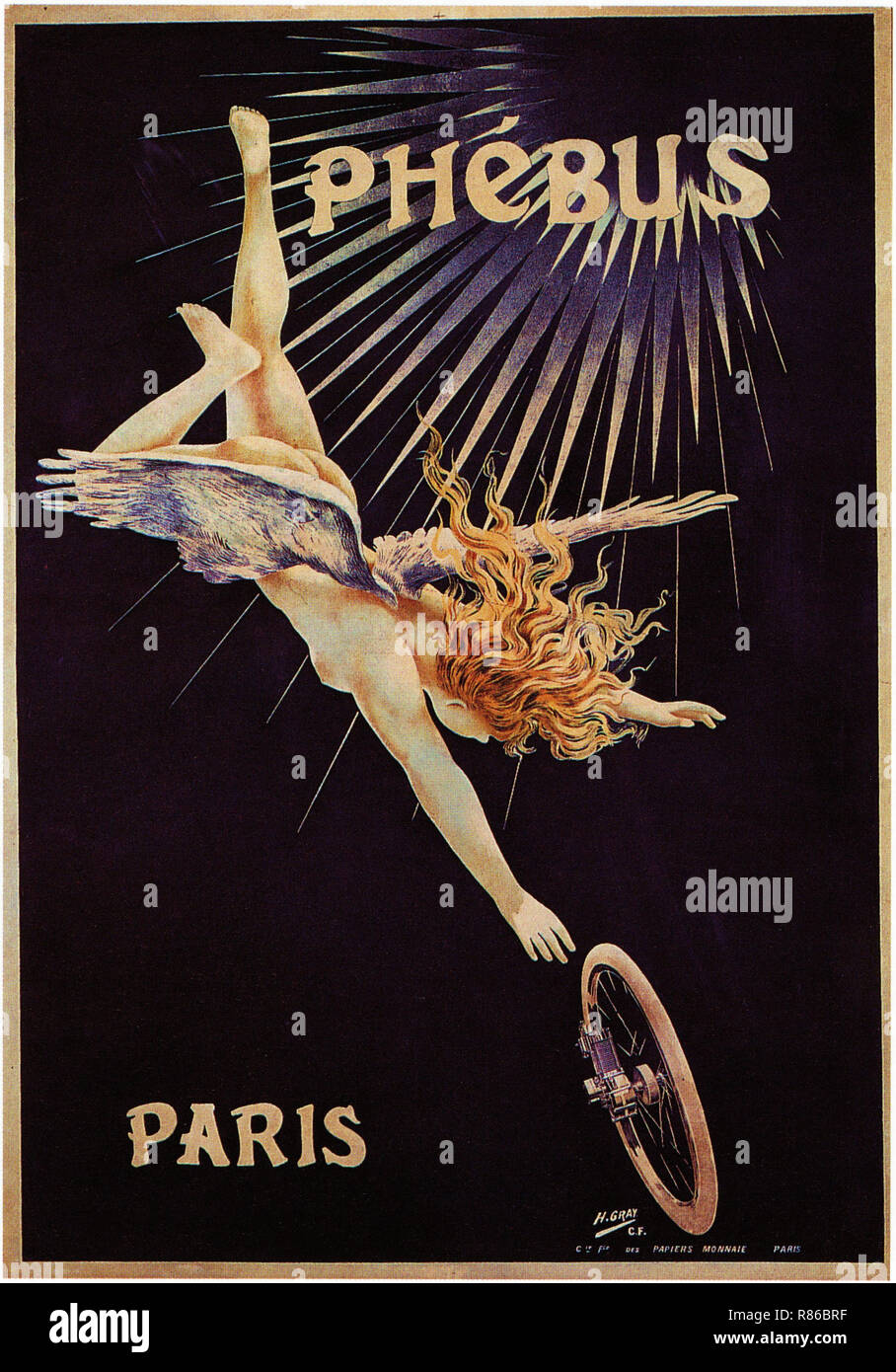 Phébus Paris- Vintage poster pubblicitari Foto Stock