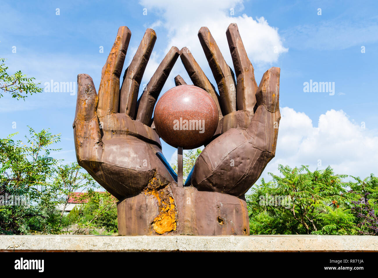 Movimento dei lavoratori Memorial in Memento Park, Budapest, Ungheria Foto Stock