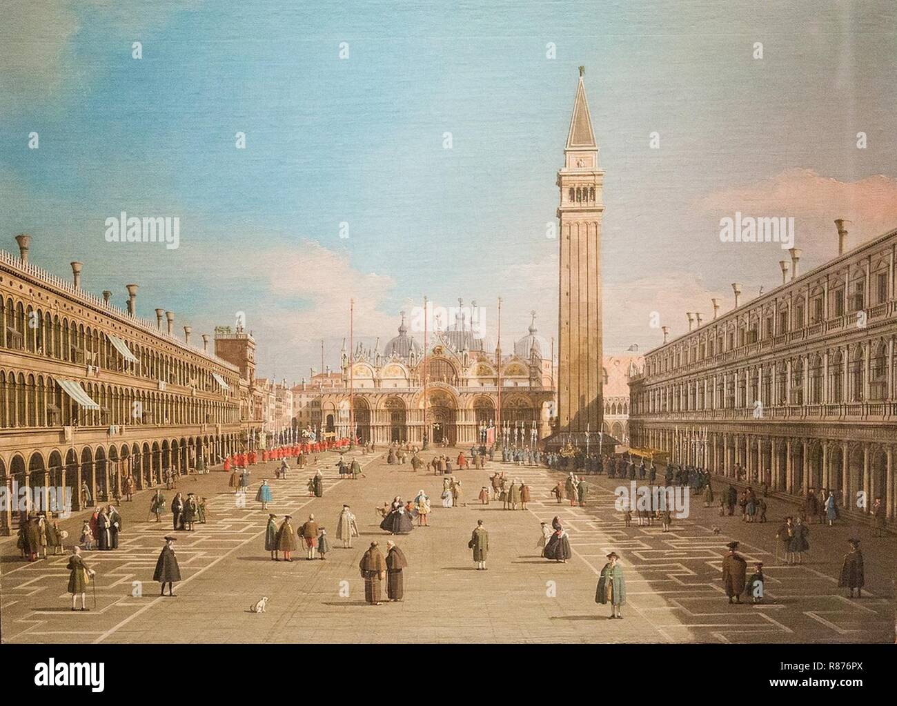 Canaletto - Piazza di San Marco, em Veneza. Foto Stock