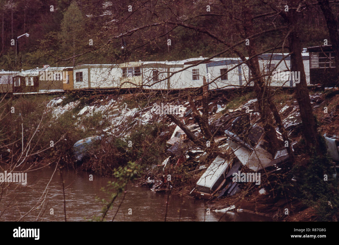 Estrazione del carbone negli Stati Uniti . Foto Stock