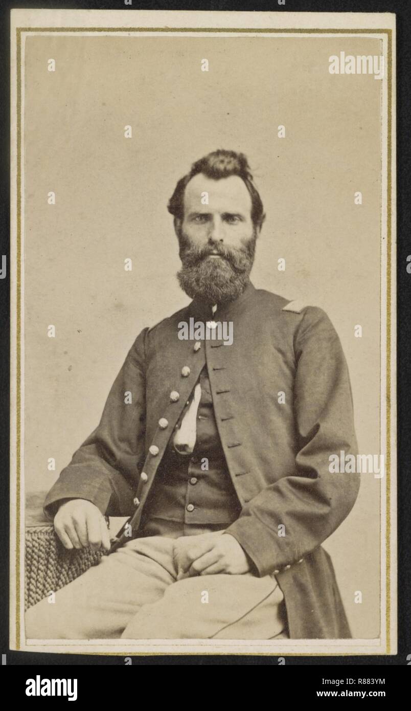 Il capitano John C. Whiteside di Co. Un, 105a New York reggimento di fanteria e Co. H, 94th New York reggimento di fanteria in uniforme) - W.M. Knight, 194 Main St., Buffalo, N.Y Foto Stock