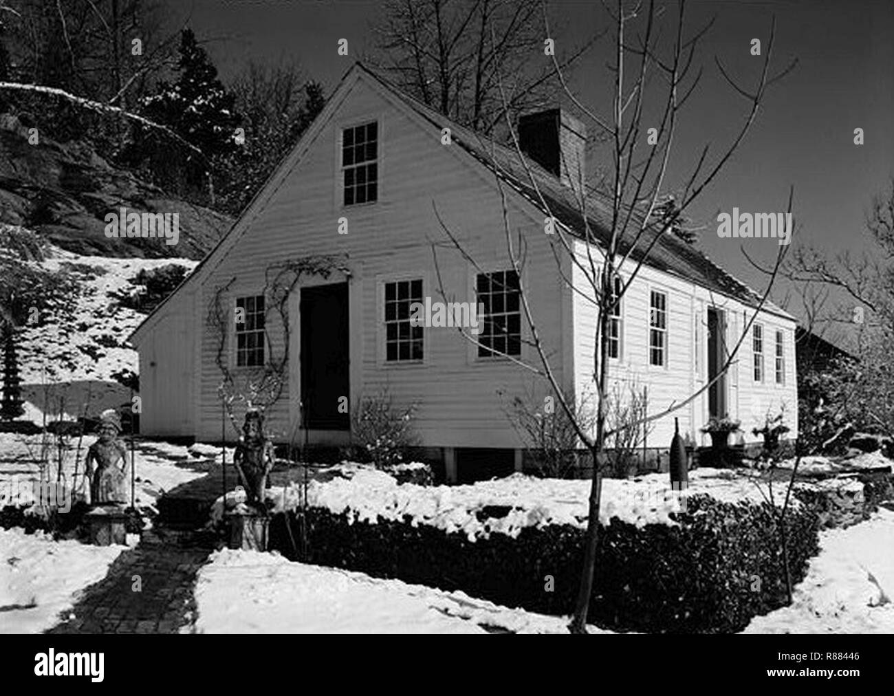 Il capitano Richard Charlton cottage mediterraneo 12 Lane Norwichtown (New London County Connecticut). Foto Stock