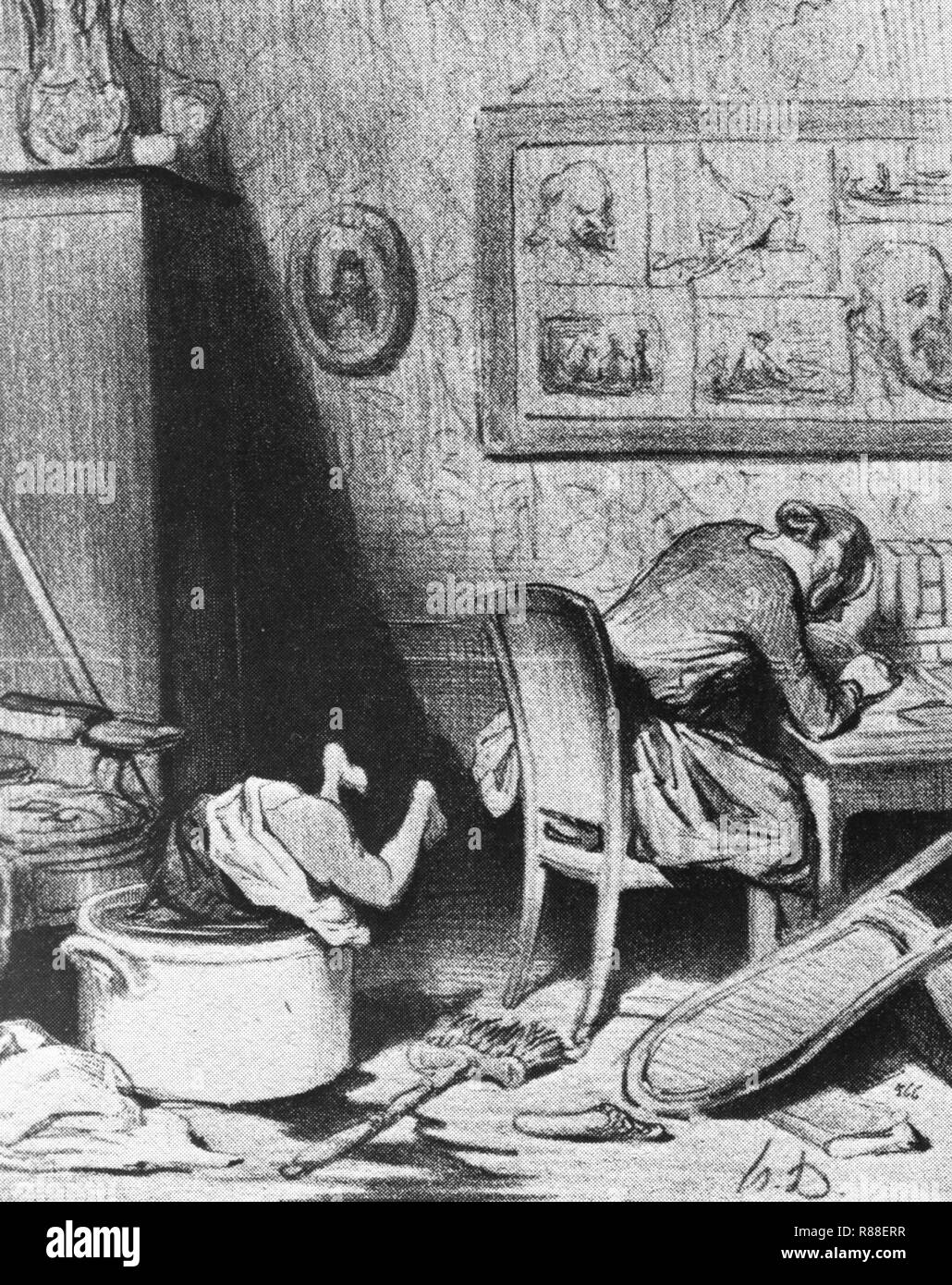 Donna di carriera. Foto Stock