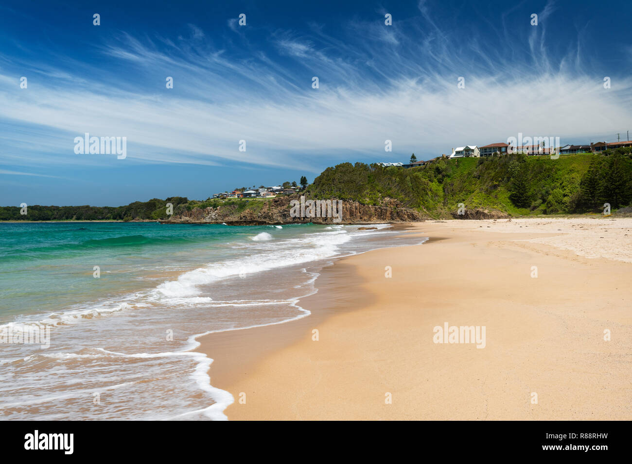 Bella Jones Beach in Kiama, a sud di Sydney. Foto Stock