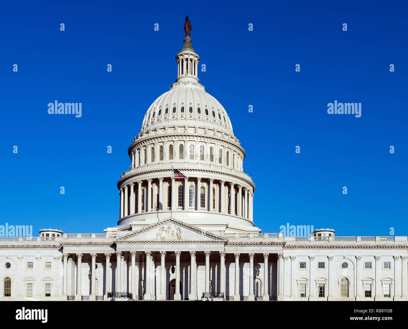 United States Capitol Building, Washington DC, Stati Uniti d'America. Foto Stock