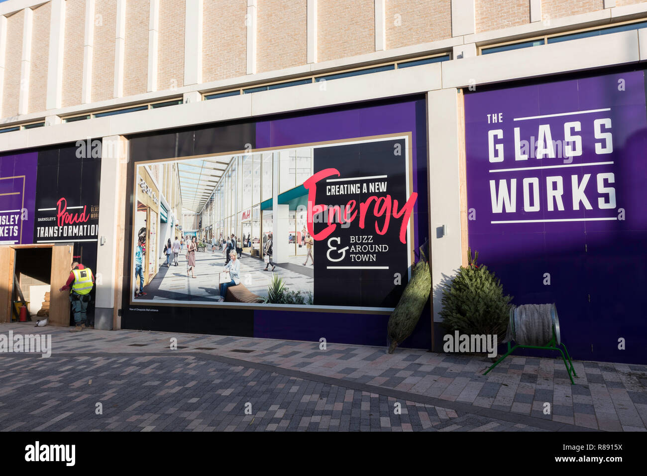 Barnsley Town Center area dello shopping Foto Stock