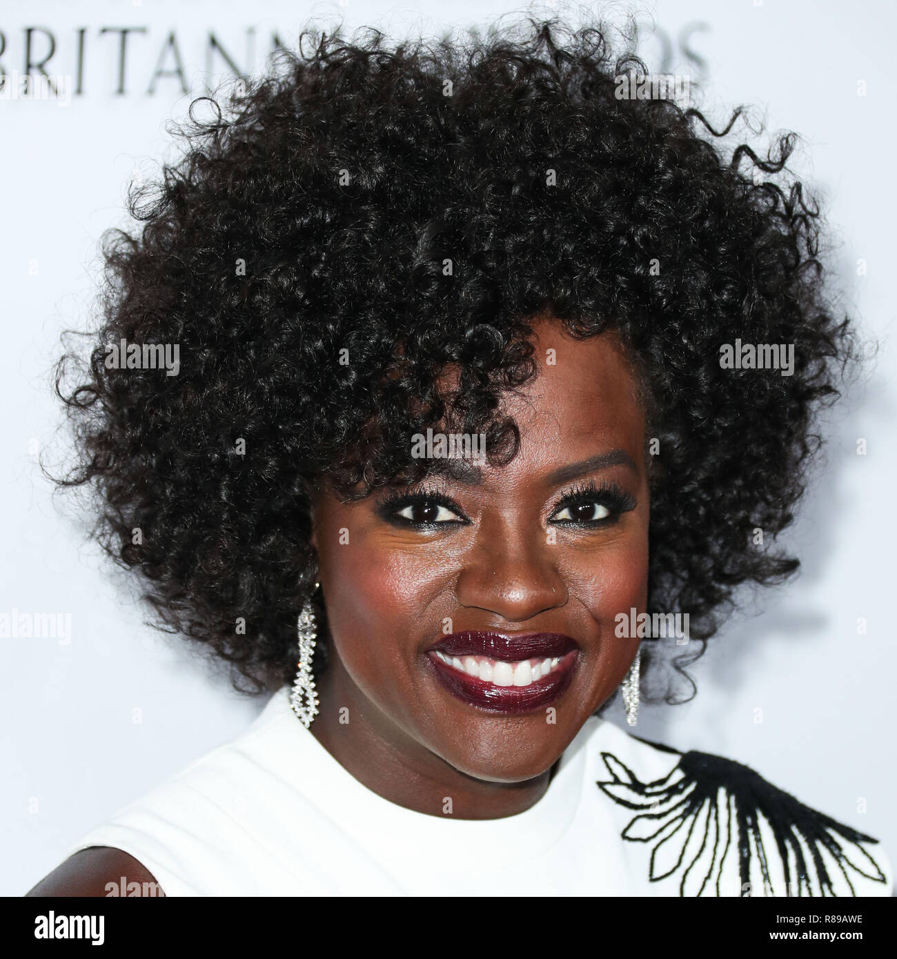 BEVERLY HILLS, Los Angeles, CA, Stati Uniti d'America - 26 ottobre: Viola Davis al 2018 Accademia britannica Britannia Awards presentato da Jaguar Land Rover e American Airlines presso il Beverly Hilton Hotel il 26 ottobre 2018 in Beverly Hills Los Angeles, California, Stati Uniti. (Foto di Xavier COLLIN/Image Press Agency) Foto Stock