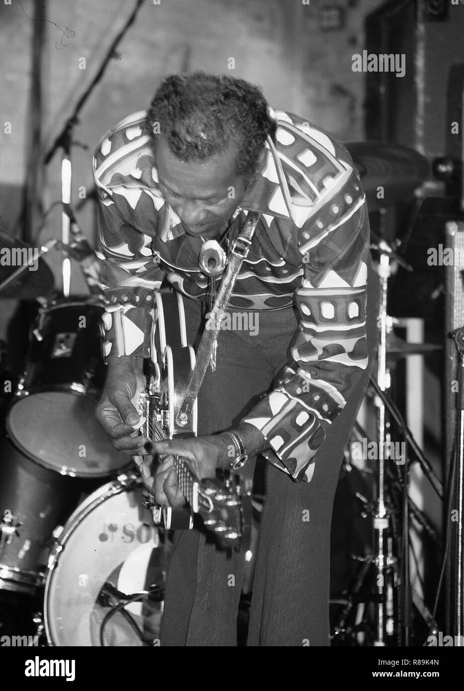 Chuck Berry esecuzione presso il Red Parrot in New York City. 1/4/1983 Credit: Walter McBride /MediaPunch Foto Stock