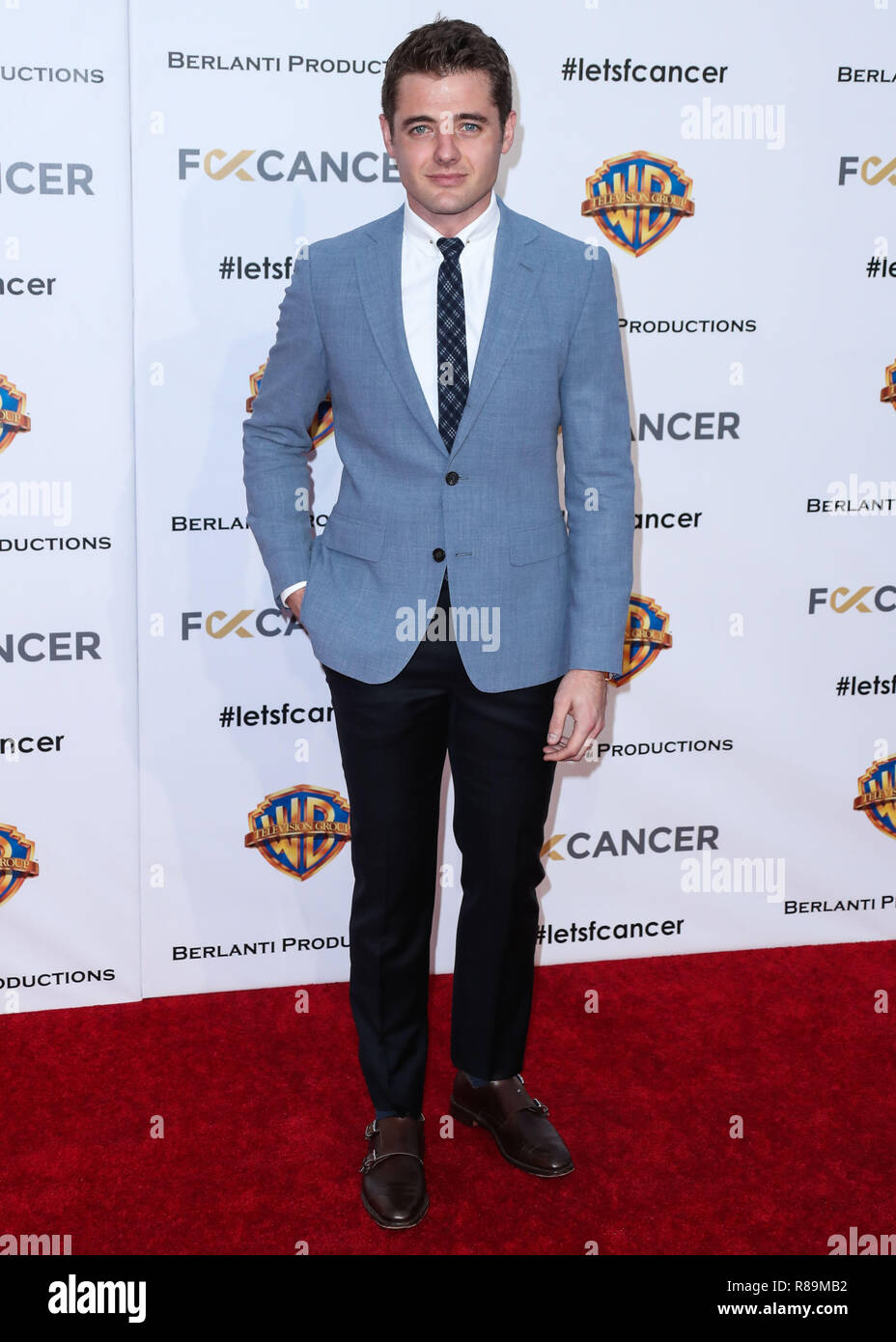 BURBANK, Los Angeles, CA, Stati Uniti d'America - 13 ottobre: Robbie Rogers at f*ck il cancro del primo annuale di Barbara Berlanti Heroes gala tenutosi a Warner Bros Studios su ottobre 13, 2018 a Burbank, Los Angeles, California, Stati Uniti. (Foto di Xavier COLLIN/Image Press Agency) Foto Stock