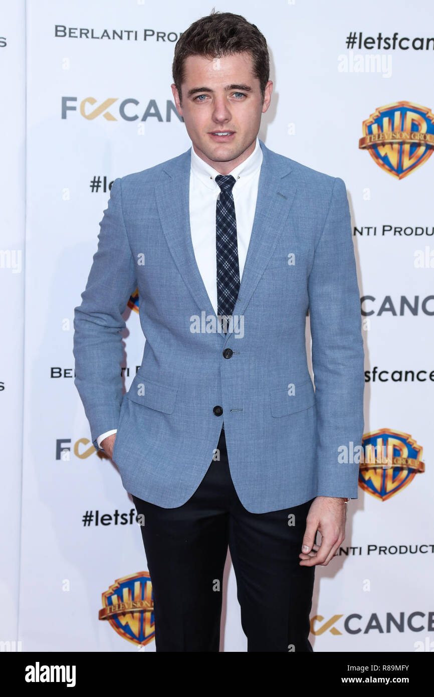 BURBANK, Los Angeles, CA, Stati Uniti d'America - 13 ottobre: Robbie Rogers at f*ck il cancro del primo annuale di Barbara Berlanti Heroes gala tenutosi a Warner Bros Studios su ottobre 13, 2018 a Burbank, Los Angeles, California, Stati Uniti. (Foto di Xavier COLLIN/Image Press Agency) Foto Stock