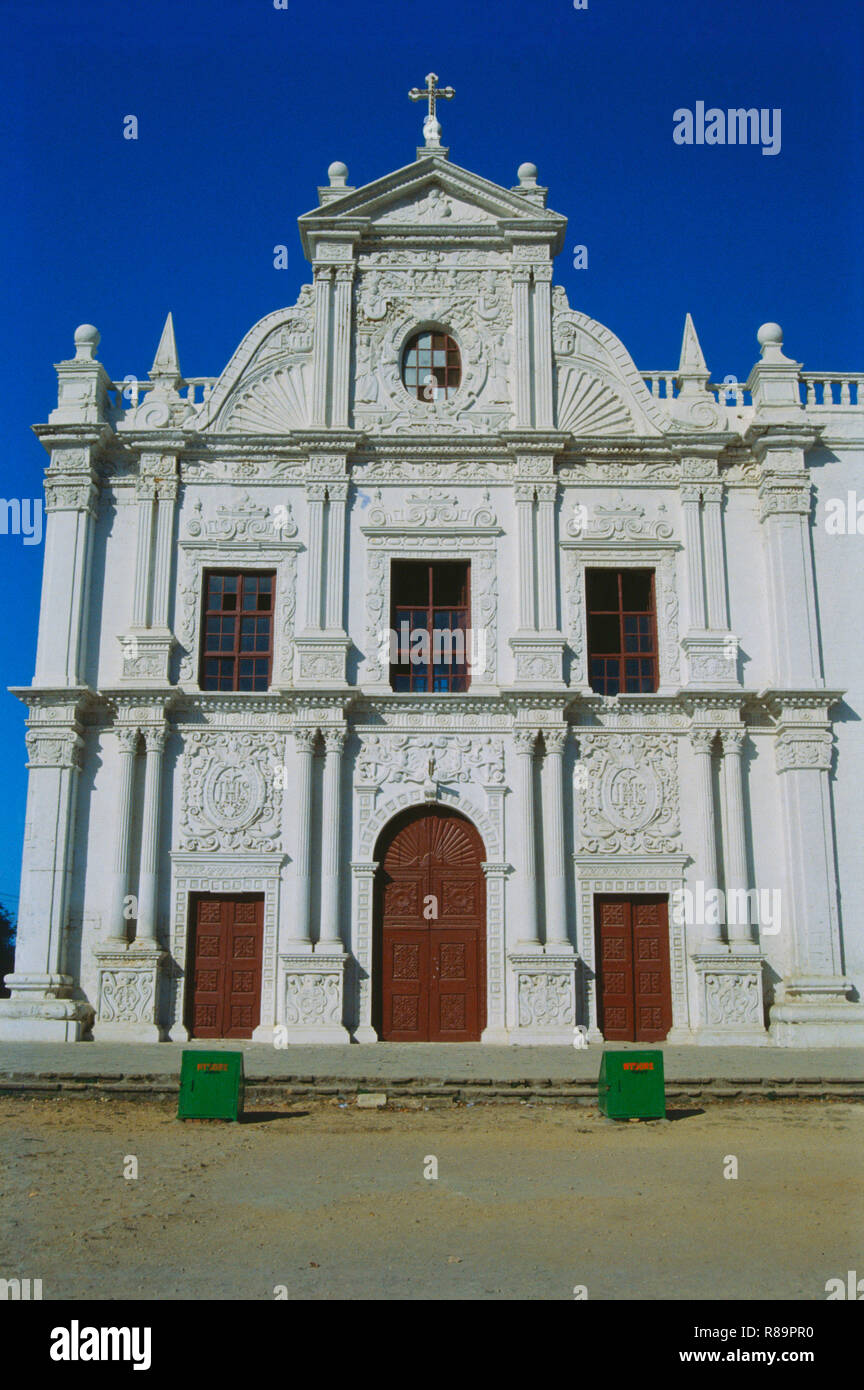 Chiesa di San Paolo, Chiesa cattolica, Diu, Dadra e Nagar Haveli, Daman e Diu, territorio dell'Unione, UT, India Foto Stock
