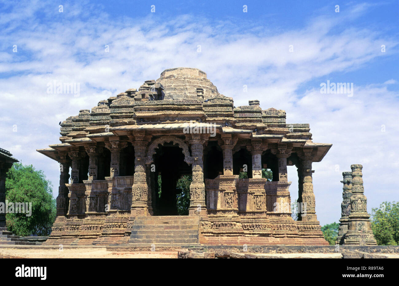 Sun Temple - 1027 D.C., Modhera, Gujarat, India Foto Stock