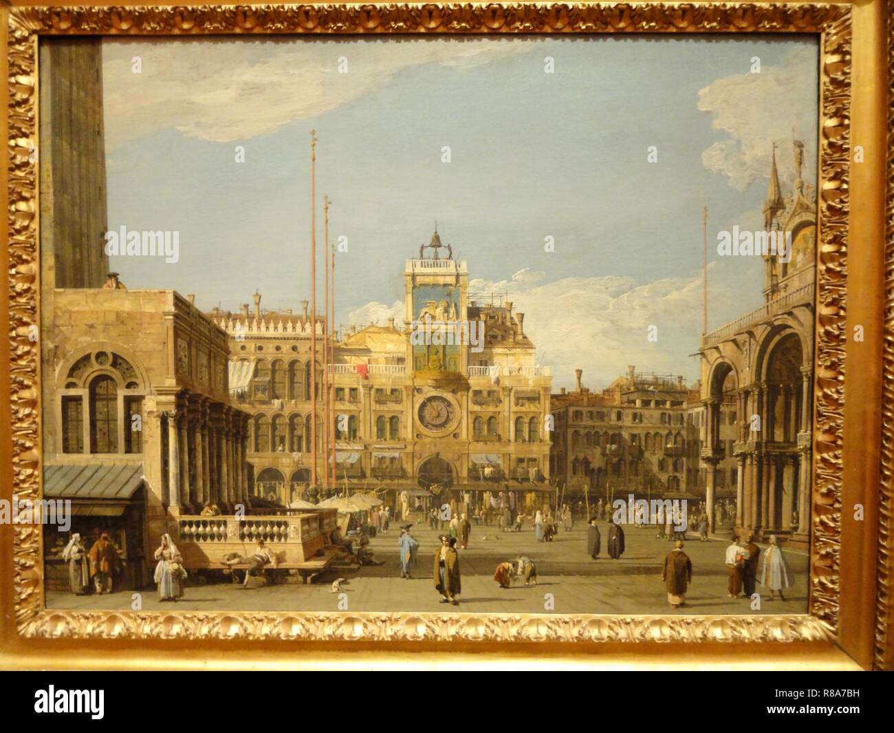 La Torre dell'Orologio di Piazza San Marco, Canaletto, 1728-1730 - Foto Stock