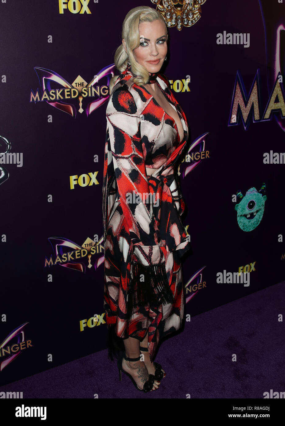 Hollywood, California, USA. 13 dicembre, 2018. Jenny McCarthy arriva al Fox " il cantante mascherato' Premiere Karaoke evento tenutosi presso il Club di menta piperita su dicembre 13, 2018 a Los Angeles, California, Stati Uniti. (Foto di Xavier COLLIN/Image Press Agency) Credito: Image Press Agency/Alamy Live News Foto Stock