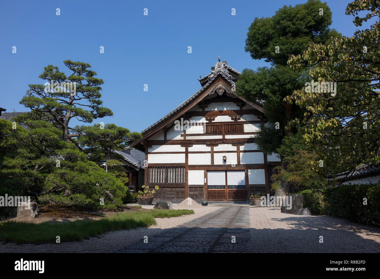 Fukuoka, Giappone- Ottobre 18, 2018: edificio storico sulla Shofokuji composto, il primo tempio Zen in Giappone Foto Stock