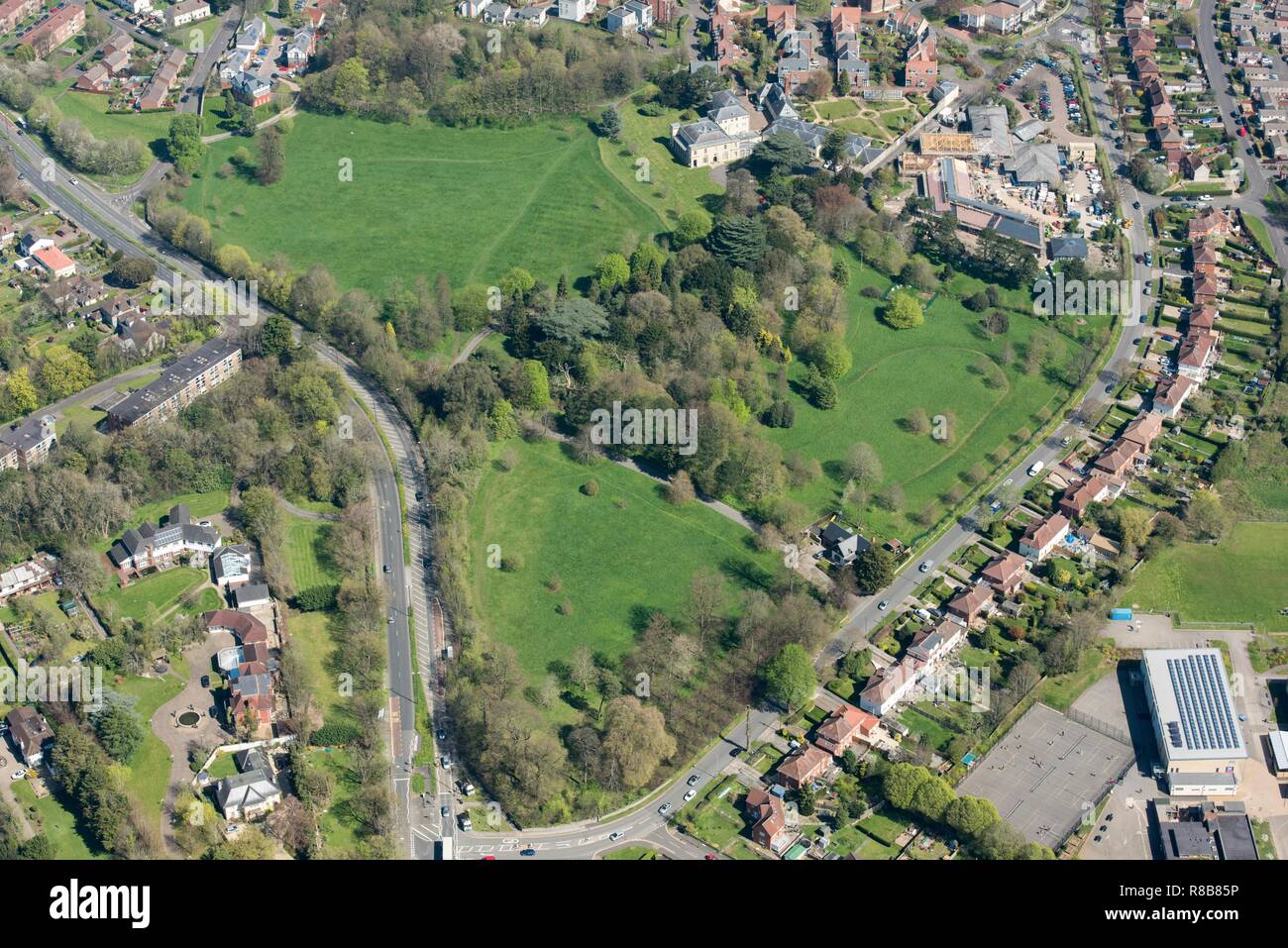 Royal Victoria Park e Repton Hall, Brentry, Bristol, 2018. Creatore: Storico Inghilterra fotografo personale. Foto Stock