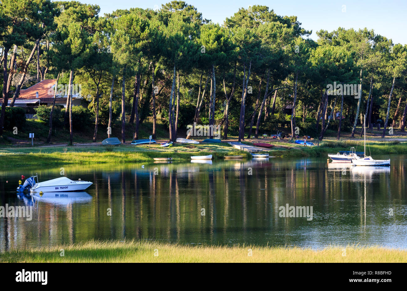 Hossegor Lake, Francia Foto Stock