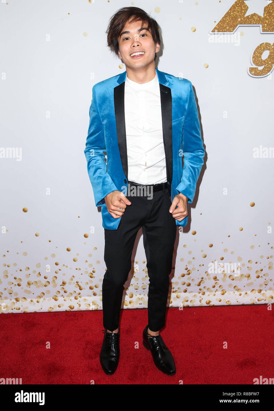 HOLLYWOOD, Los Angeles, CA, Stati Uniti d'America - 19 settembre: Shin Lim presso l' America's Got Talent' stagione 13 Finale Live Show Red Carpet tenutosi presso il Teatro Dolby il 19 settembre 2018 a Hollywood e Los Angeles, California, Stati Uniti. (Foto di Image Press Agency) Foto Stock