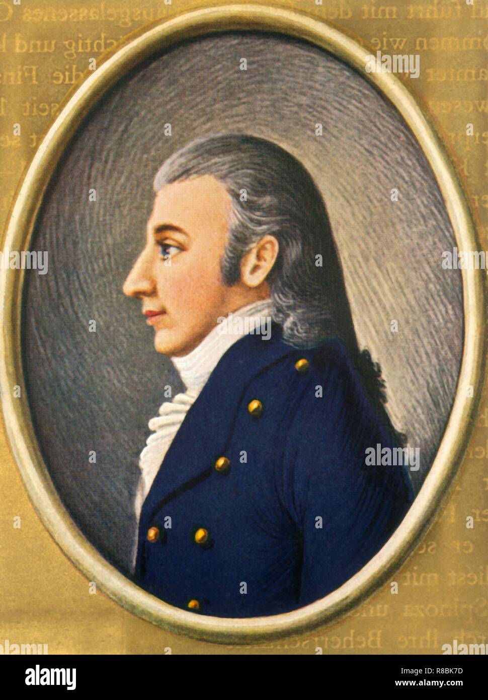 "Friedrich von Schiller", (1933). Creatore: sconosciuto. Foto Stock