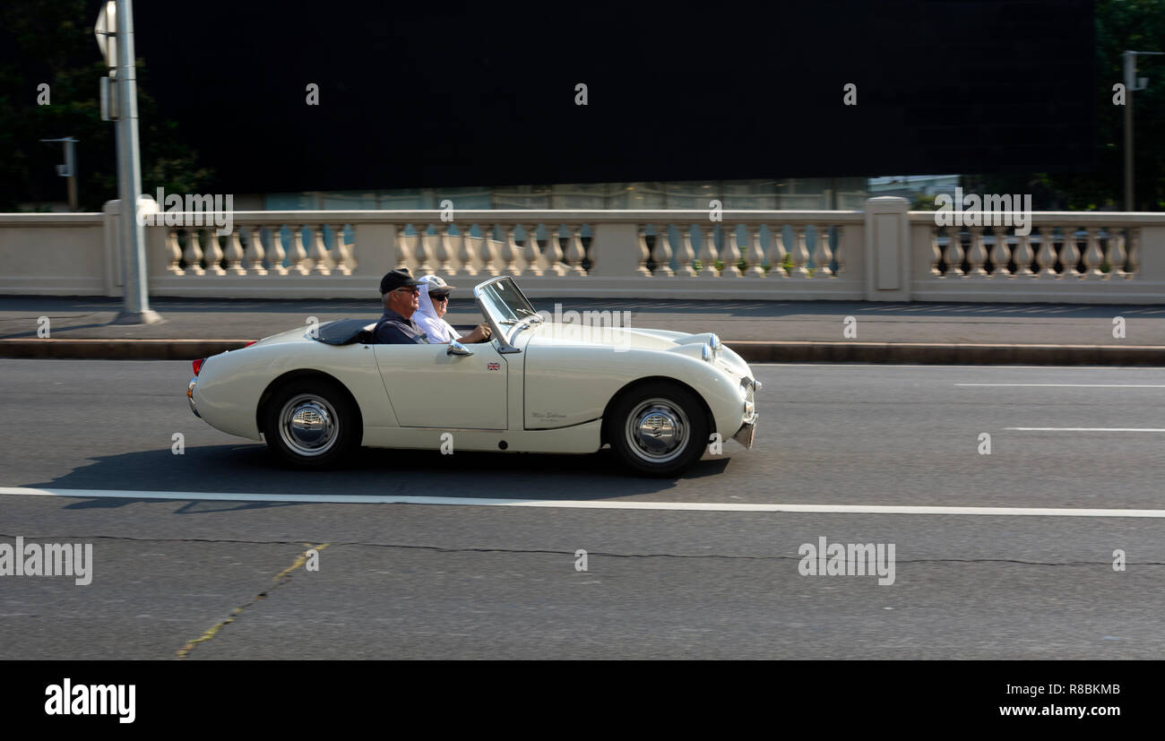 Una Austin Healey Sprite a Brisbane, Queensland, Australia Foto Stock