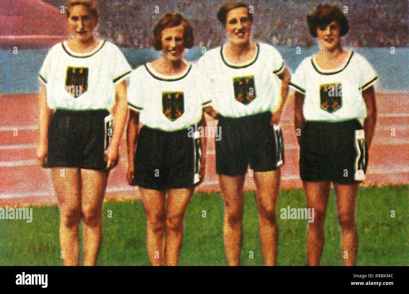 Tedesco donne staffetta 4 x 100m team, 1928. Creatore: sconosciuto. Foto Stock