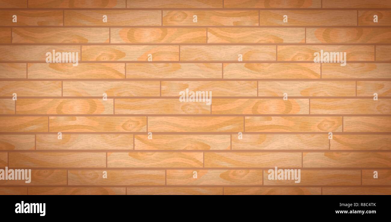 Beige luminoso realistico di tavole di legno con texture Illustrazione Vettoriale